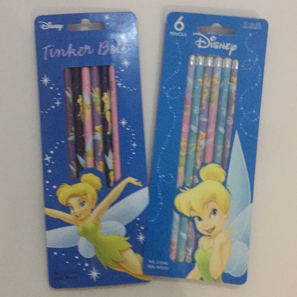 🌸.  3 pack Tinkerbell  pencil pack.